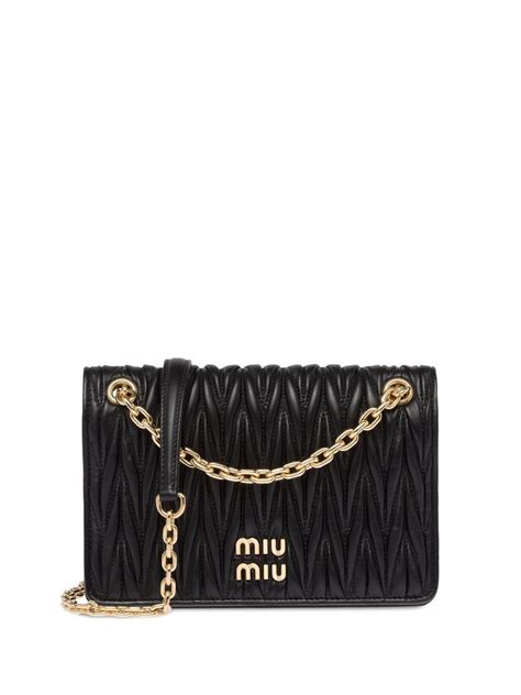 miu matelasse mini bag.